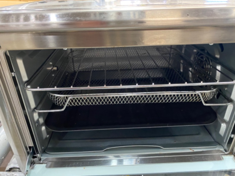 Photo 2 of Cosori Smart Toaster Oven Air Fryer Combo with 32qt Capacity Silver Bonus Extra Wire Rack
