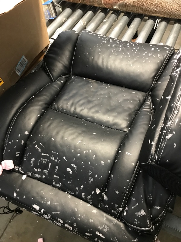 Photo 4 of Furmax Office Exectuive Chair High Back Adjustable Managerial Home Desk Chair, Swivel Computer PU Leather Chair with Lumbar Support (Black)**not sure if its same model but looks alike used might be missing parts**
