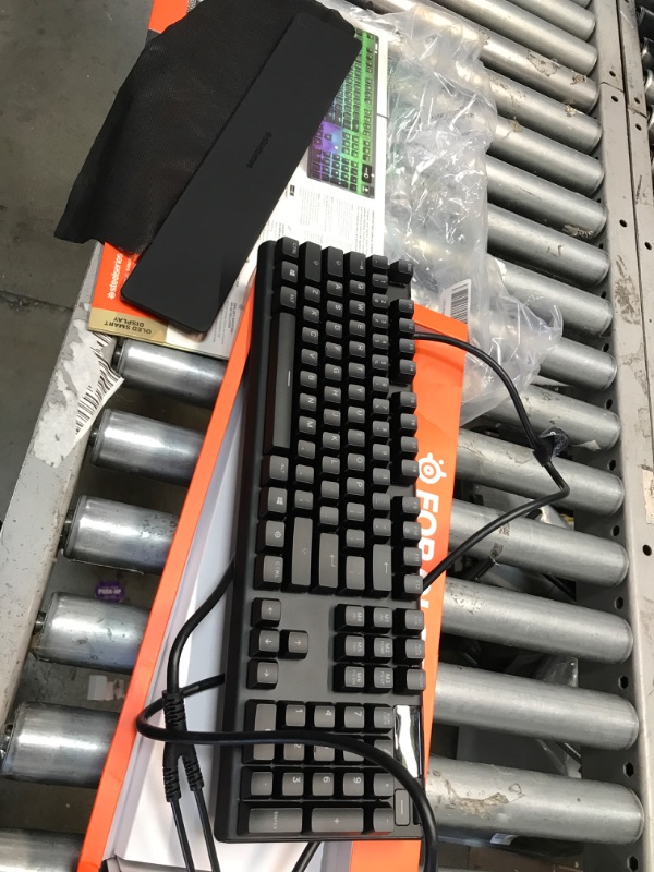 Photo 2 of SteelSeries Apex Pro Mechanical Gaming Keyboard – Adjustable Actuation Switches – World’s Fastest Mechanical Keyboard – OLED Smart Display –
