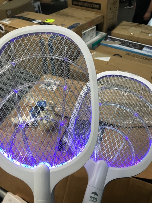 Photo 2 of WBM Smart Electric Fly Swatter Rechargeable Bug Zapper Large - 2 Pack
