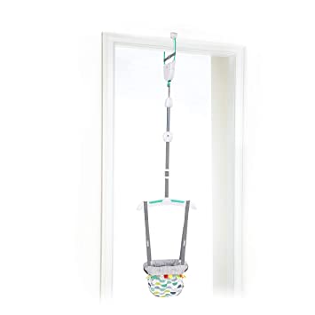 Photo 1 of Bright Starts Playful Parade Door Jumper for Baby with Adjustable Strap, 6 Months and Up, Max Weight 26 lbs
