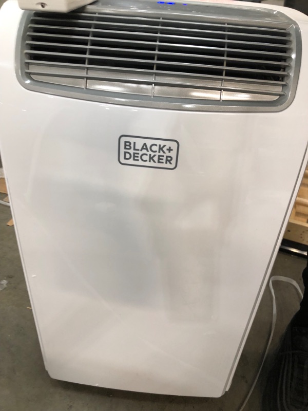 Photo 8 of Black & Decker 8,000 BTU/4,000 BTU (DOE) Portable Air Conditioner with Remote Control, White
