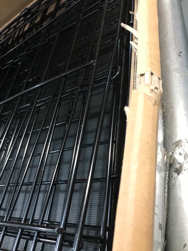 Photo 4 of (DENTED METAL; PUNCTURED BOTTOM) MidWest Single Door iCrate Metal Dog Crate, 36"