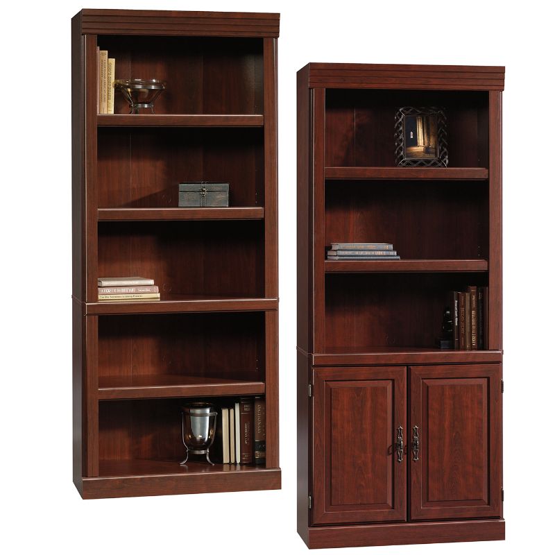 Photo 1 of **Missing Hardware**Sauder? Heritage Hill 72"H Bookcase, Open 5-Shelf, Classic Cherry
