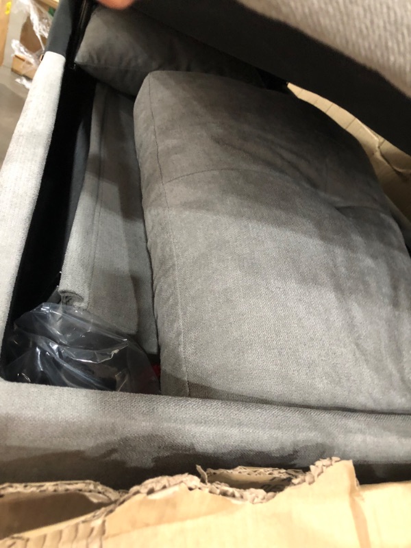 Photo 4 of **incomplete** box 2 of 3 only**
mega furnishing grey chaise