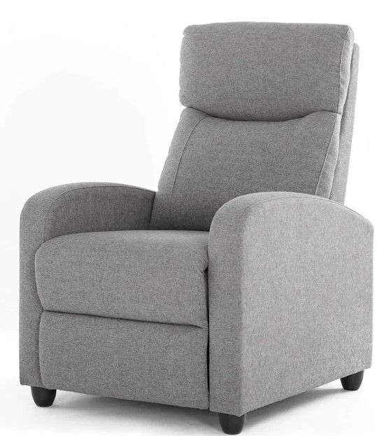 Photo 1 of ***DAMAGED*** 
FENBAO
(Brand Rating: 5.0/5)
Gray Living Room Chair Recliner Chair for Bedroom Home Theater Seating Recliner 