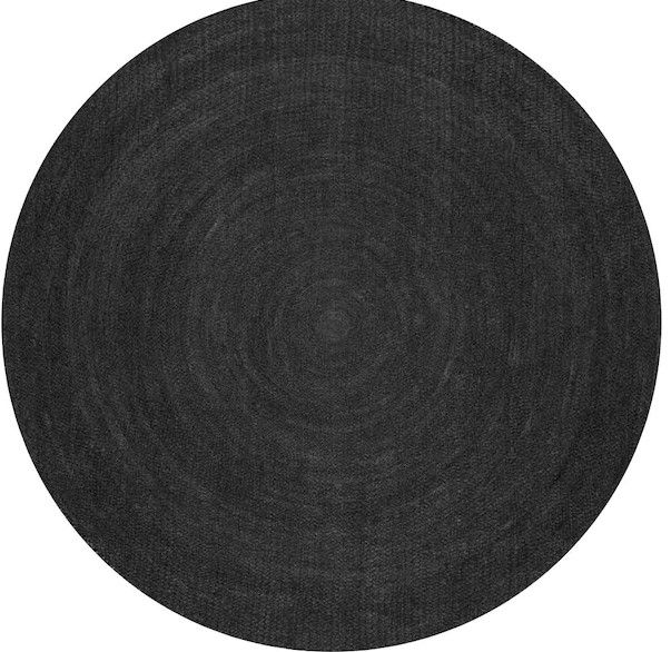 Photo 1 of 
nuLOOM
Rigo Chunky Loop Jute Black 8 ft. Round Rug