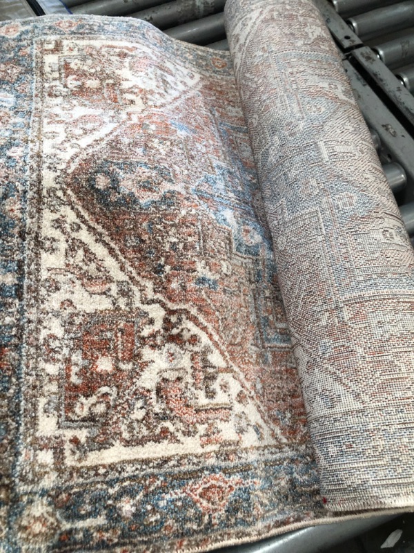 Photo 2 of 
nuLOOM
Ethel Medallion Fringe Rust 3 ft. x 12 ft. Runner Rug