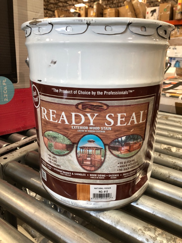 Photo 2 of 7966120 5 Gal Exterior Wood Stain & Sealer, Natural Cedar
