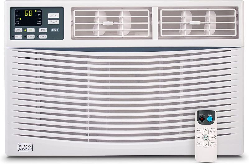 Photo 1 of 12000 BTU Window Air Conditioner Unit AC BLACK+DECKER with Remote Control Cools Up to 450 Square Feet Energy Efficient Energy Star Certified
