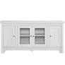 Photo 1 of 52" Wood TV Media Stand Storage Console in White - Walker Edison W52C4DOWH
