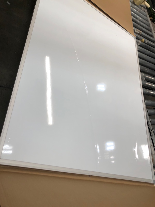 Photo 2 of 48 x 36-in Dry Erase Board Aluminum Frame Wall Large Whiteboard Message Presentation Board for Office & Classroom