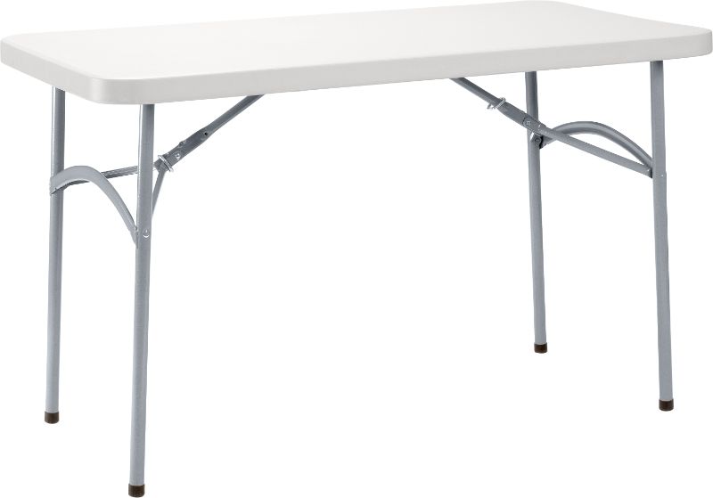 Photo 1 of 24" X 48" Heavy Duty Folding Table, Speckled Gray
