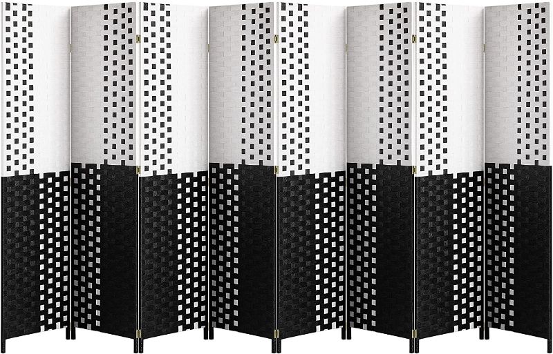 Photo 1 of Room Divider and Folding Privacy Screens 8 Panels, 6ft Tall Large Room Divider, Room Partitions and Dividers Freestanding , Extra Wide Indoor Outdoor Folding Privacy Screen, Home Office, Living Room
