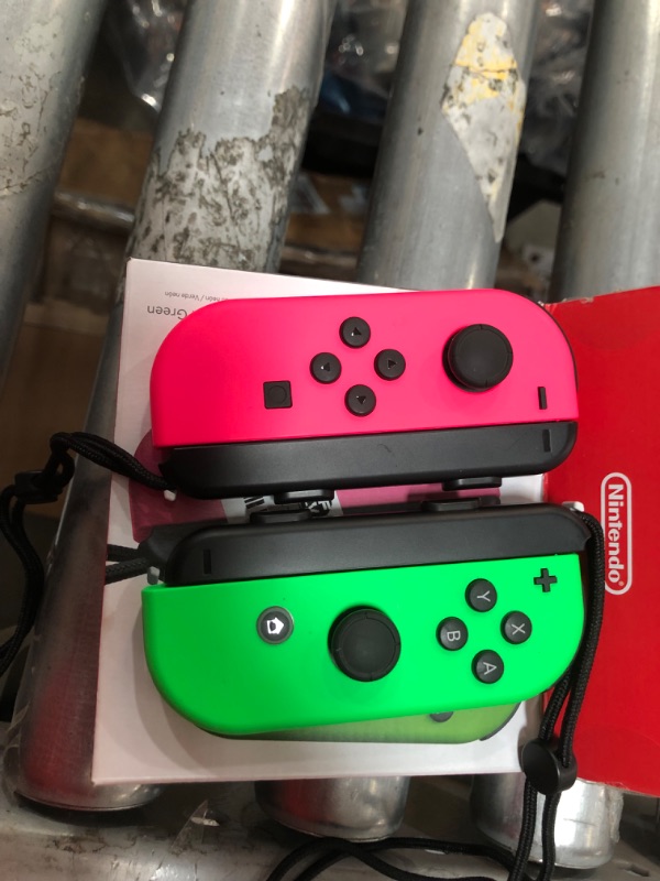 Photo 2 of Nintendo Switch™ Joy-Con™ - Left & Right - Neon Green & Pink
