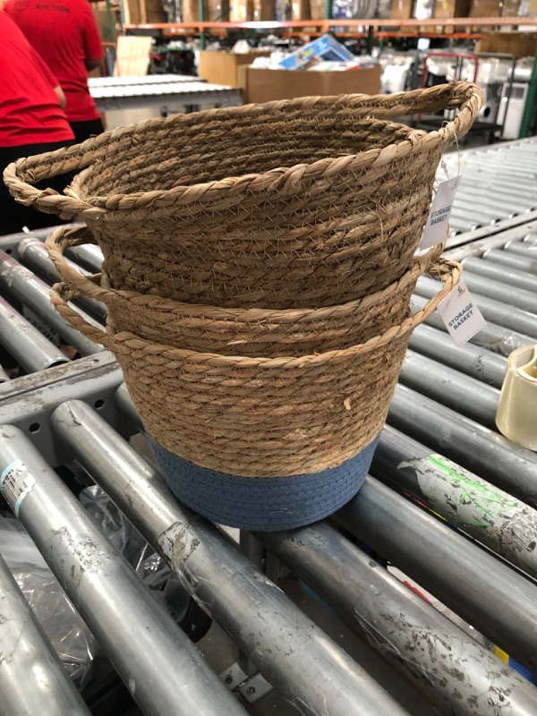 Photo 3 of 3pcks of STORAGE BASKET- DARK BLUE
