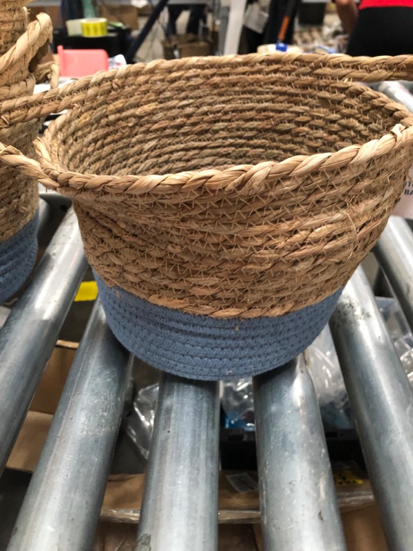 Photo 2 of 3pcks of STORAGE BASKET- DARK BLUE
