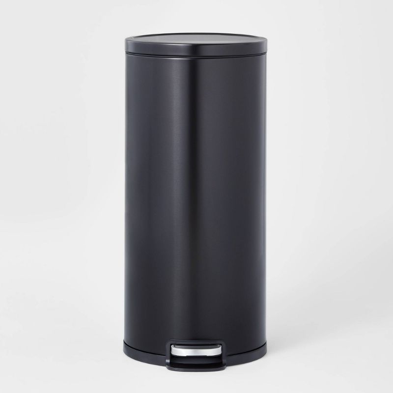 Photo 1 of 30L Round Step Trash Can - Brightroom™
