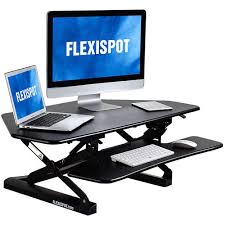 Photo 1 of FlexiSpot 47" Sit-Stand Desk Converter, Black (M3B)
