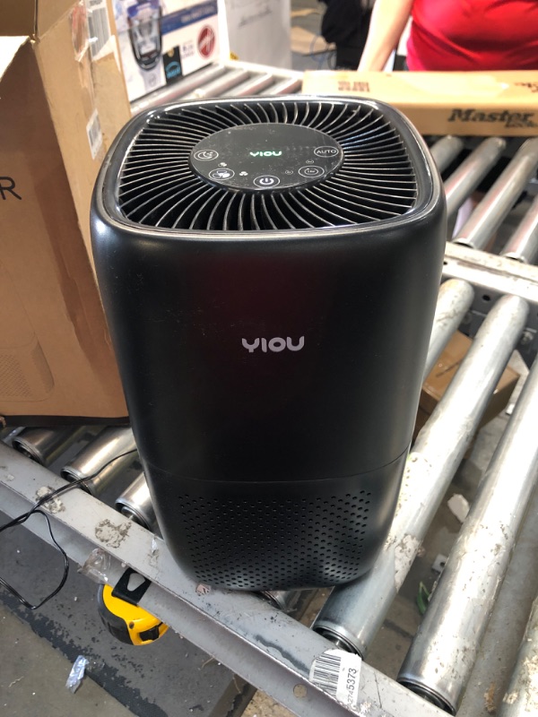 Photo 2 of YIOU Air Purifiers for Home Large Room Up to 547ft²,Smart Air Cleaner with Auto Mode,H13 True HEPA Filter Block Most Dust Smoke Pollen,Quite Home Odor Eliminators for Bedroom,Office,Shiny Black
