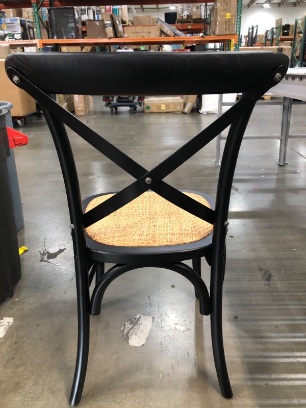 Photo 6 of 2xHome Cross Back Black Dining Chair