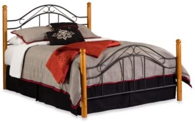 Photo 1 of **MISSING BOXES**Hillsdale Furniture Winsloh Bed Set with Rails, King, Medium Oak
