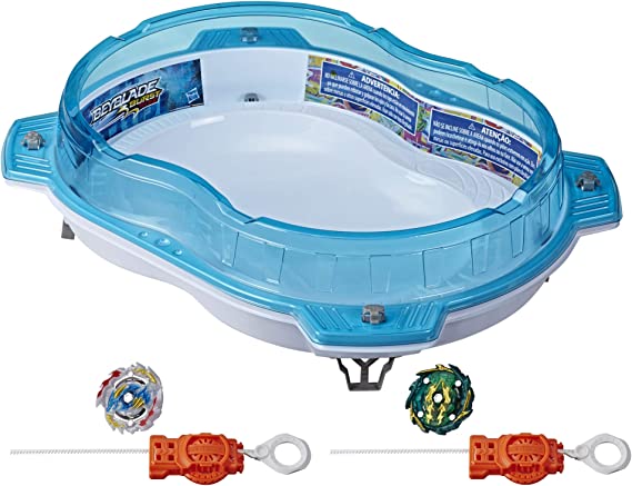 Photo 1 of Beyblade Burst Rise Hypersphere Vertical Drop Battle Set -- Complete Set with Beystadium, 2 Battling Top Toys and 2 Launchers, Ages 8 and Up (Amazon Exclusive)
