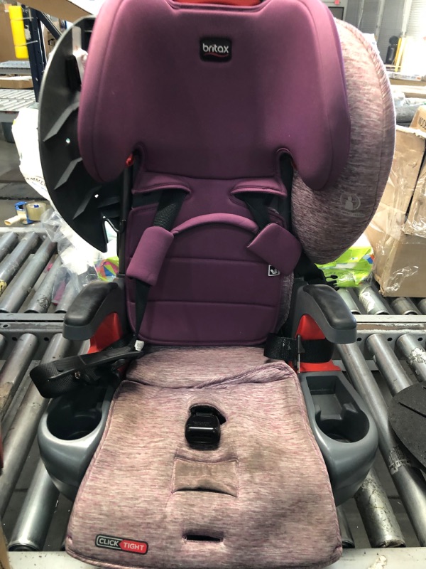 Photo 2 of Britax Grow with You ClickTight Harness-2-Booster Car Seat, Mulberry.
