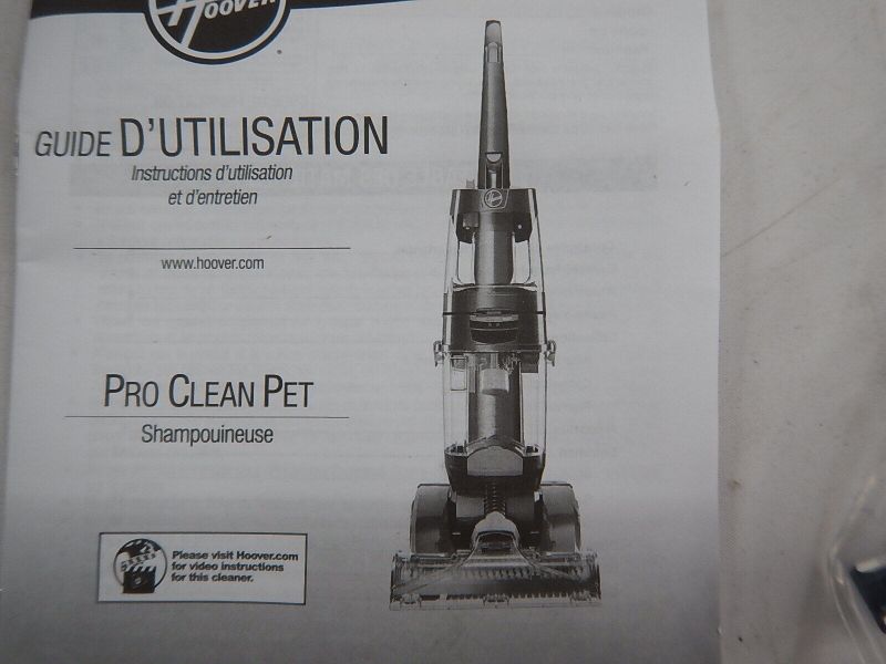 Photo 1 of Hoover FH51050 Pro Clean Pet Upright Carpet Cleaner, Grey.
