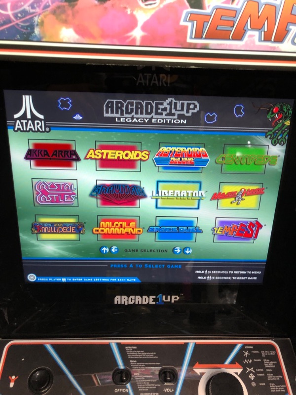 Photo 10 of ***SEE NOTES*** Arcade1Up - Atari Tempest Legacy Arcade.
