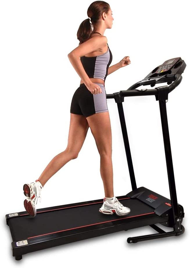 Photo 1 of Smart Digital Folding Exercise Machine - Electric Motorized Treadmill with Downloadable Sports App for Running & Walking - Pairs to Phones, Laptops, & Tablets via Bluetooth - SereneLife SLFTRD18
