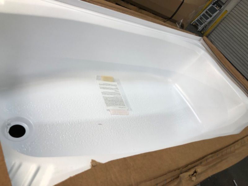 Photo 2 of Better Bath Standard Bathtub with Left Drain, 27" X 54", White
