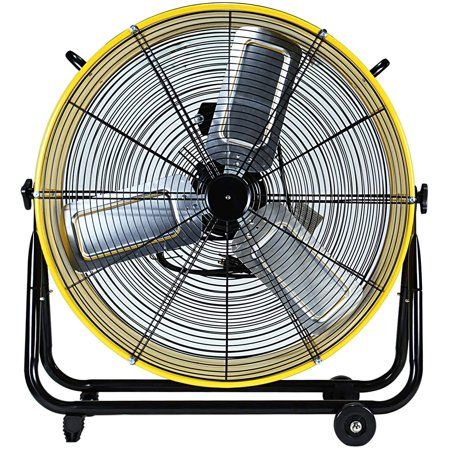 Photo 1 of Simple Deluxe HIFANXDRUM24 24 Inch Heavy Duty Metal Industrial Drum Fan 3 Speed Air Circulation for Warehouse Greenhouse Workshop Patio Factory a
