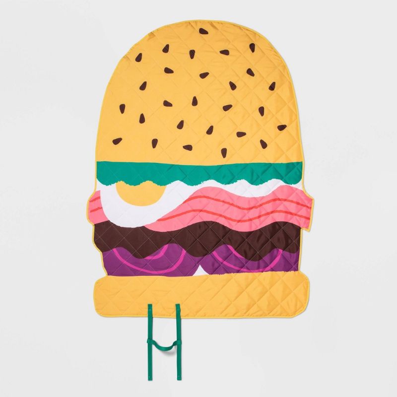 Photo 1 of Figural Burger Picnic Blanket - Sun Squad™
