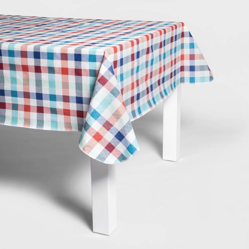 Photo 1 of 3PK-84" X 60" Checkerboard Printed Table Cover - Sun Squad™
