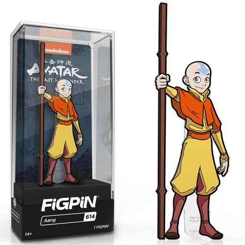 Photo 1 of Avatar: the Last Airbender Aang FiGPiN Classic Enamel Pin
