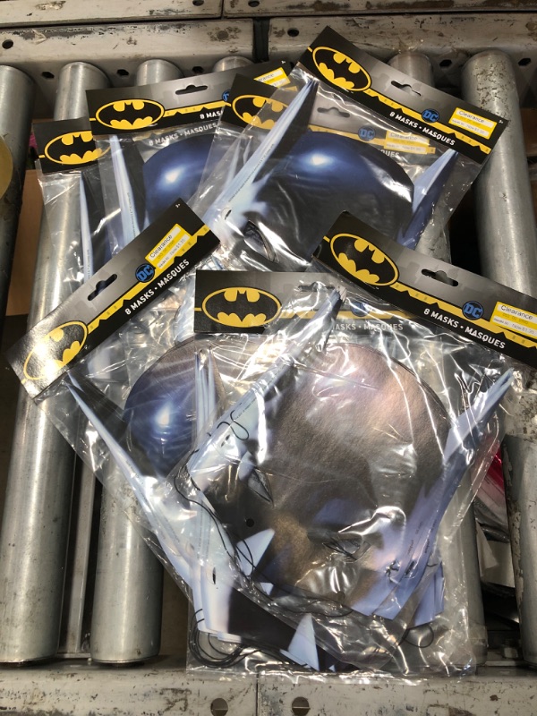 Photo 2 of 7PK-Batman 8ct Wearable Masks
