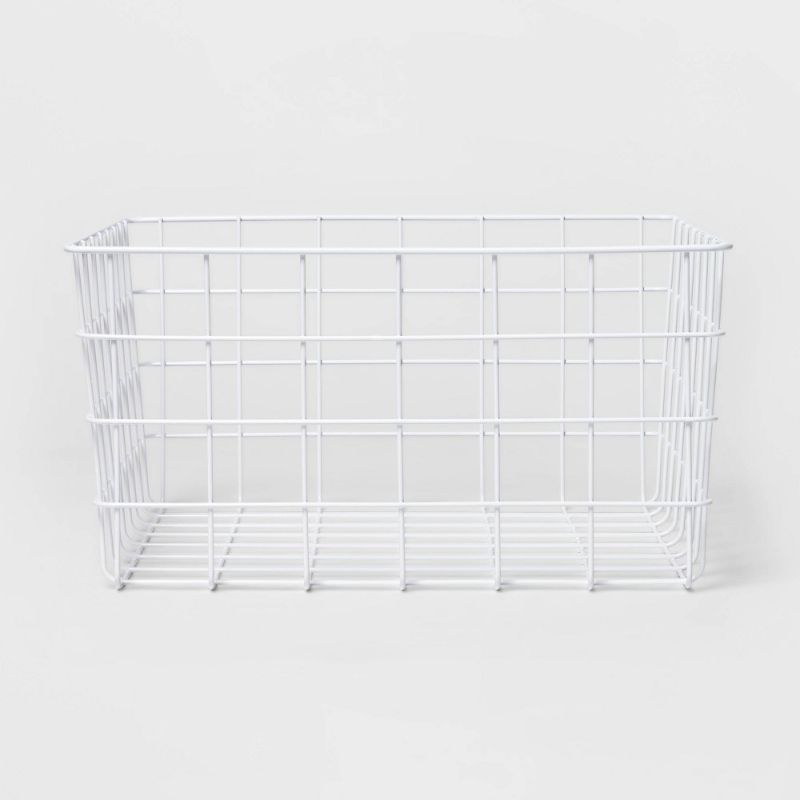 Photo 1 of 2pk-13" Rectangular Wire Decorative Basket - Brightroom™
