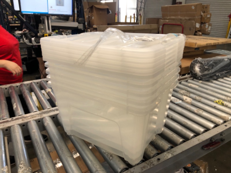 Photo 1 of 4PK- STORAGE CLEAR TOTES SMALL