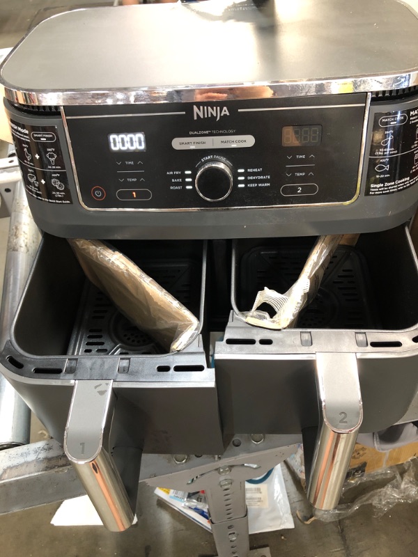 Photo 4 of Ninja Foodi 6-in-1 10-qt. XL 2-Basket Air Fryer with DualZone Technology
