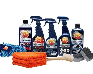 Photo 1 of 303 Exterior Care Kit - Car Wash - Tire and Rubber Cleaner - Tire Balm and Protectant - Speed Detailer - Protectant - Includes Accessories (30810)
