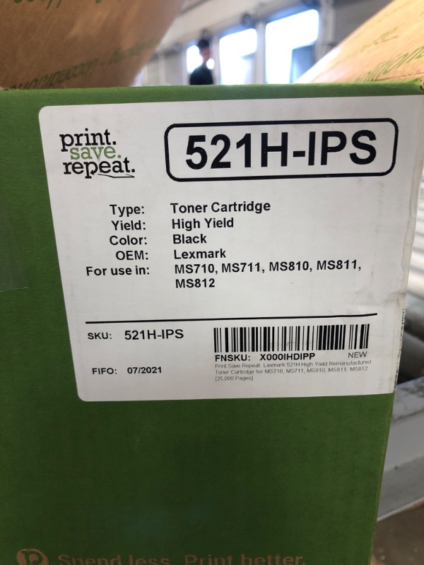 Photo 2 of Print.Save.Repeat. Lexmark 521H High Yield Remanufactured Toner Cartridge for MS710, MS711, MS810, MS811, MS812 Laser Printer [25,000 Pages]
