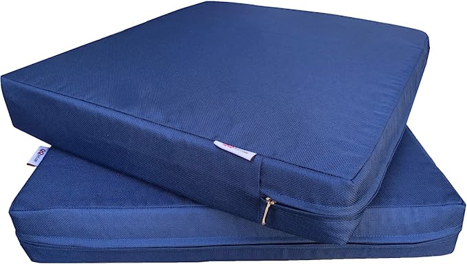 Photo 1 of 2 Pack Outdoor Patio Deep Seat Memory Foam (Seat and Back) Cushion Set with Waterproof Internal Cover