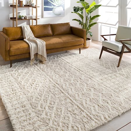 Photo 1 of Artistic Weavers Hapsburg Moroccan Shag Area Rug, 5'3" x 7'3", Beige
