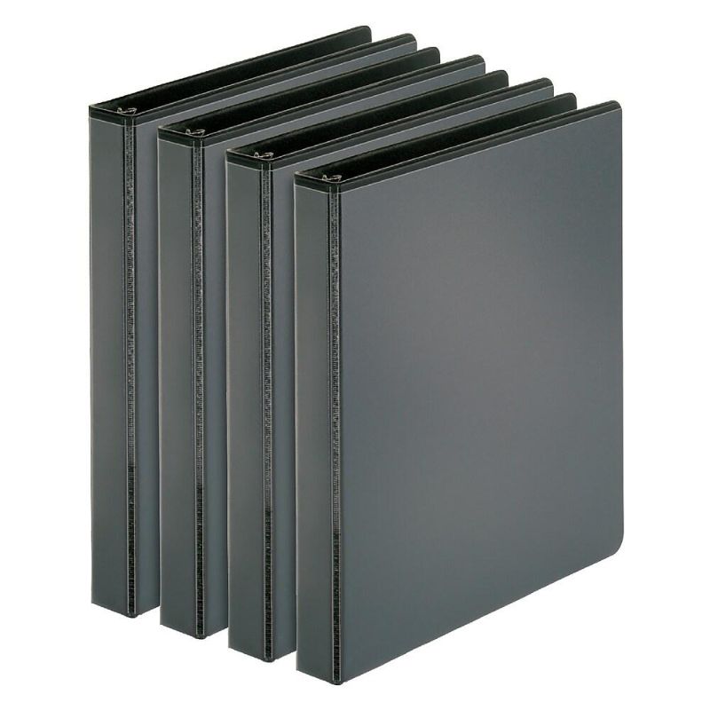 Photo 1 of Cardinal 3" Performer D-Ring Binder, Black, 4 Pack
