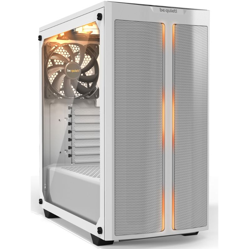 Photo 1 of BGW38 Pure Base 500DX Mid Tower ATX Case ARGB 3 Pre-Installed Pure Wings 2 Tempered Glass Window, White
