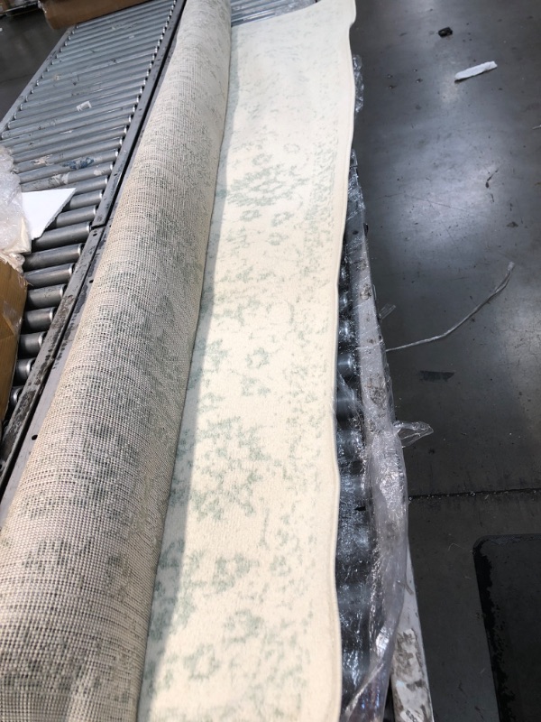 Photo 1 of Adirondack Ivory/Sage 8 ft. x 10 ft. Border Area Rug