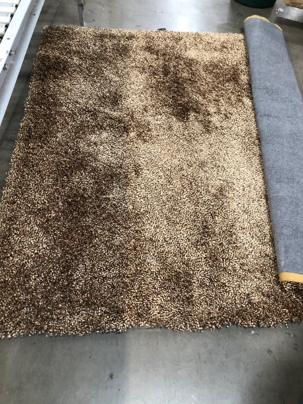 Photo 1 of 10x8ft Brown Fuzzy Rug