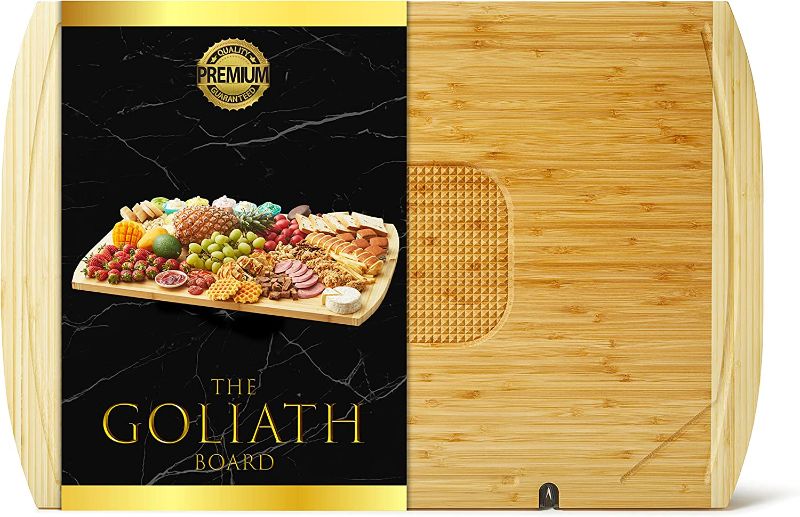 Photo 1 of 30x20 Bamboo Extra Large Cutting Board- Use as a Charcuterie Board, Butcher Block, Over Sink Cutting Board, Brisket Cutting Board, Rv Stove Top Cover, Noodle Board Stove Cover, Meat Cutting Board
