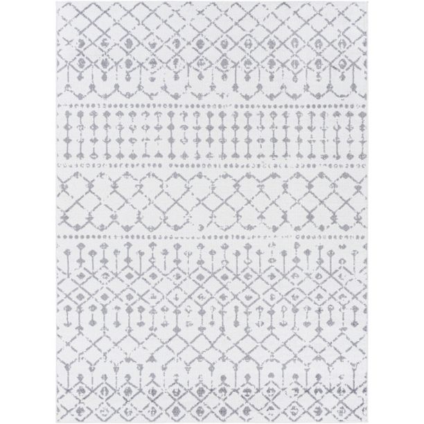Photo 1 of Andalus ADU-2316 7'9" X 9'6" Rug in Gray and White
